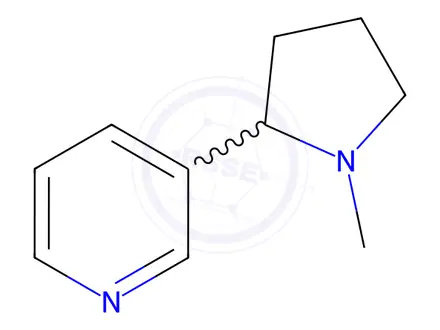 Chemical structure of Nicotine Impurity 10 (rac-Nicotine)