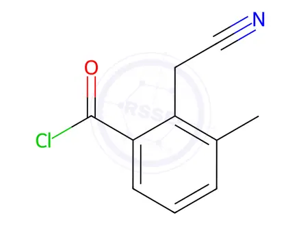 Chemical structure of Benzoyl chloride, 2-(cyanomethyl)-3-methyl-(8CI)
