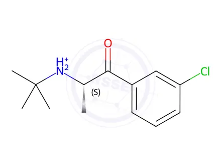 Chemical structure of Bupropion (S)-Isomer Hydrochloride