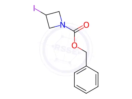 Chemical structure of Benzyl 3-Iodoazetidine-1-carboxylate