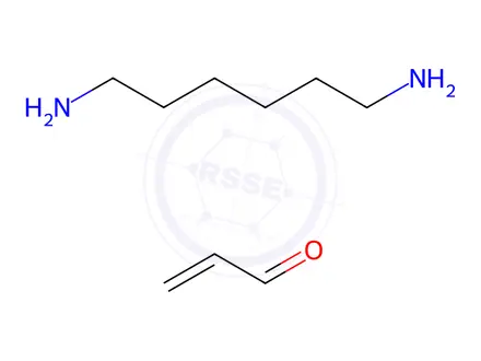 Chemical structure of 2-Propenal, polymer with 1,6-hexanediamine