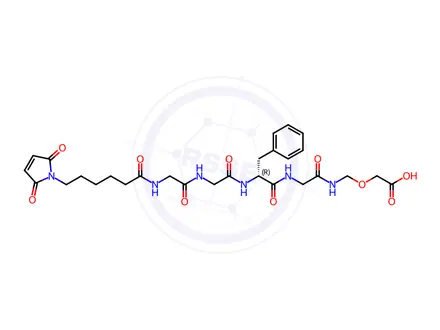 Chemical structure of MC-Gly-Gly-{D-Phe}-Gly-NH-CH2-O-CH2COOH
