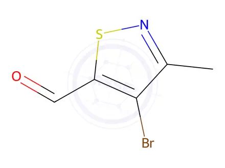Chemical structure of 4-Bromo-3-methylisothiazole-5-carbaldehyde
