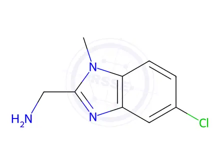 Chemical structure of [(5-chloro-1-methyl-1H-benzimidazol-2-yl)methyl]amine hydrochloride