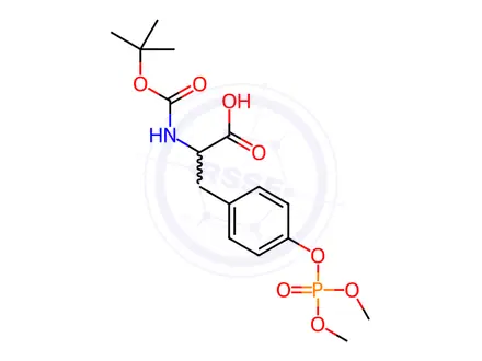 Chemical structure of Boc-O-dimethylphospho-L-tyrosine
