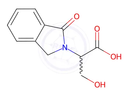 Chemical structure of 3-Hydroxy-2-(1-oxo-2,3-dihydro-1H-isoindol-2-yl)propanoic acid