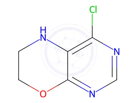 Chemical structure of 4-Chloro-6,7-dihydro-5H-pyrimido[4,5-b][1,4]oxazine