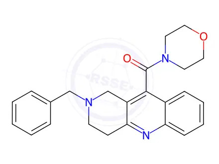 Chemical structure of (2-Benzyl-1,2,3,4-tetrahydrobenzo[b][1,6]naphthyridin-10-yl)(morpholino)methanone