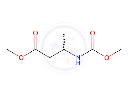 Chemical structure of Butanoic acid, 3-[(methoxycarbonyl)amino]-, methyl ester