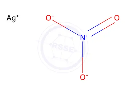 Chemical structure of Silver nitrate solution for volumetric analysis,c(AgNO3)=0.01mol/L(0.01N)