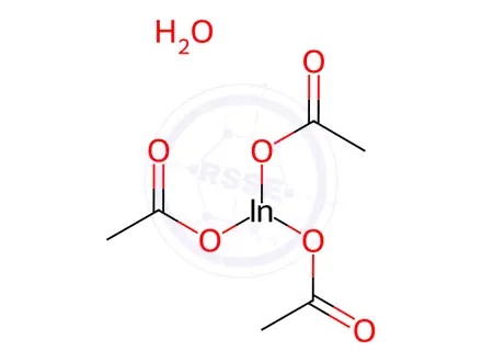 Chemical structure of INDIUM(III) ACETATE HYDRATE
