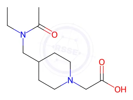 Chemical structure of 2-(4-((N-Ethylacetamido)methyl)piperidin-1-yl)acetic acid