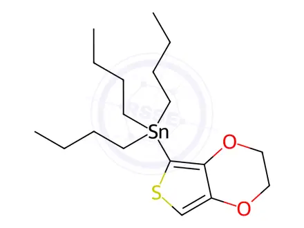 Chemical structure of Tributyl(2,3-dihydrothieno[3,4-b][1,4]dioxin-5-yl)stannane