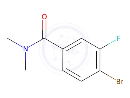 Chemical structure of 4-Bromo-3-fluoro-N,N-dimethylbenzamide