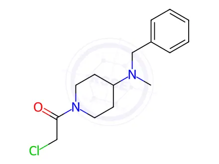 Chemical structure of 1-(4-(Benzyl(methyl)amino)piperidin-1-yl)-2-chloroethanone