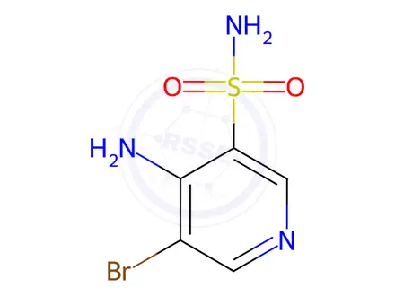Chemical structure of 4-Amino-5-bromopyridine-3-sulfonamide