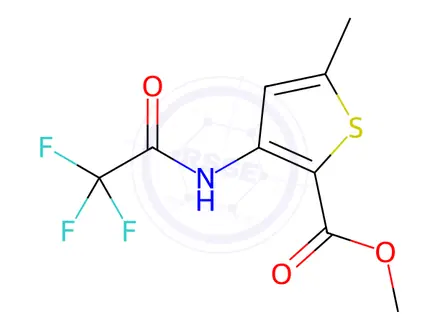 Chemical structure of Methyl 5-Methyl-3-(2,2,2-trifluoro-acetylaMino)-thiophene-2-carboxylate