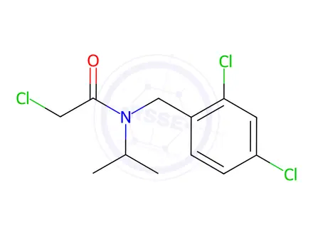 Chemical structure of 2-Chloro-N-(2,4-dichlorobenzyl)-N-isopropylacetamide