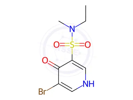 Chemical structure of 5-Bromo-N-ethyl-4-hydroxy-N-methylpyridine-3-sulfonamide