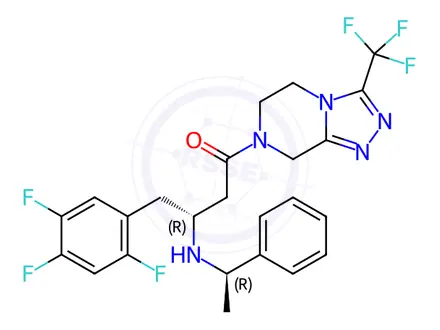 Chemical structure of Sitagliptin Phosphate Impurity 274