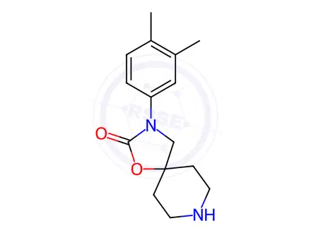 Chemical structure of 3-(3,4-Dimethylphenyl)-1-oxa-3,8-diazaspiro[4.5]Decan-2-one