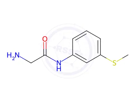 Chemical structure of 2-Amino-N-(3-(methylthio)phenyl)acetamide
