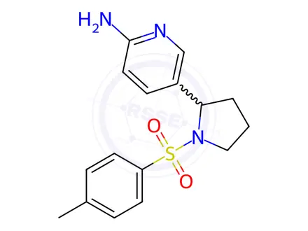 Chemical structure of 5-(1-Tosylpyrrolidin-2-yl)pyridin-2-amine