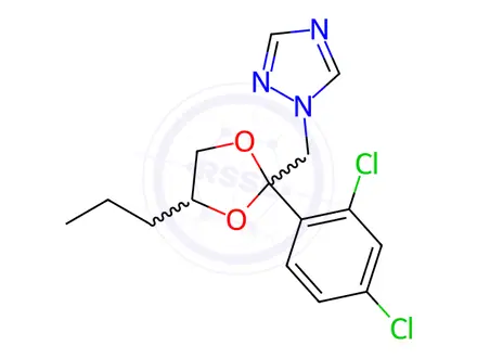 Chemical structure of Propiconazole