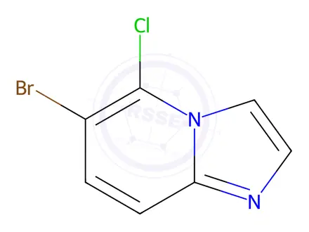 Chemical structure of 6-Bromo-5-Chloroimidazo[1,2-A]Pyridine