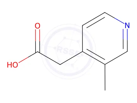 Chemical structure of 2-(3-methylpyridin-4-yl)acetic acid hydrochloride