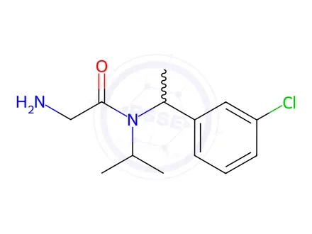 Chemical structure of 2-Amino-N-(1-(3-chlorophenyl)ethyl)-N-isopropylacetamide
