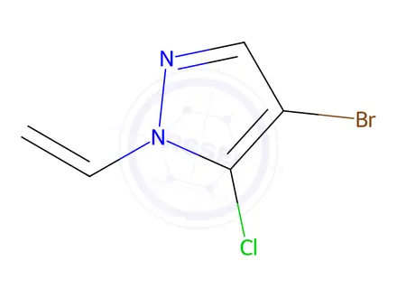 Chemical structure of 4-Bromo-5-chloro-1-vinyl-1H-pyrazole