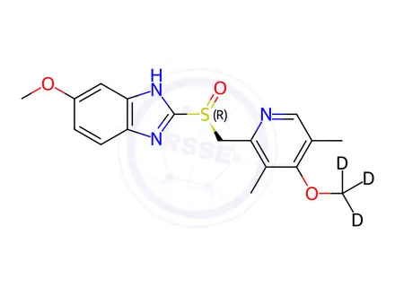 Chemical structure of Omeprazole-4-methoxy-d3