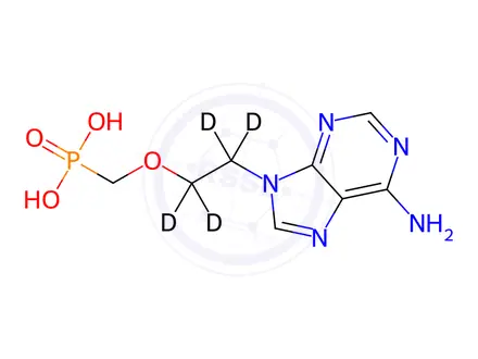 Chemical structure of Adefovir-d4