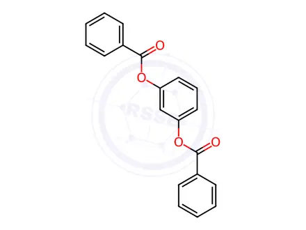 Chemical structure of 1,3-Dibenzoyloxybenzene