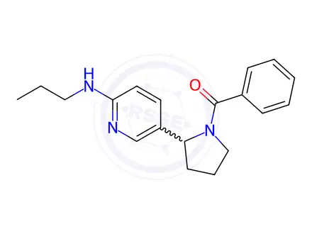 Chemical structure of Phenyl(2-(6-(propylamino)pyridin-3-yl)pyrrolidin-1-yl)methanone