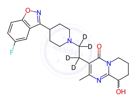 Chemical structure of 5-Fluoro Paliperidone-d4