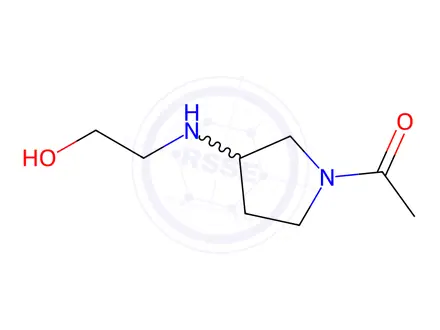 Chemical structure of 1-(3-((2-Hydroxyethyl)amino)pyrrolidin-1-yl)ethanone