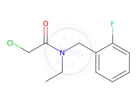 Chemical structure of 2-Chloro-N-ethyl-N-(2-fluorobenzyl)acetamide