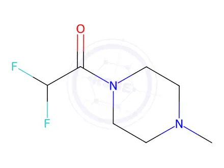 Chemical structure of Piperazine, 1-(2,2-difluoroacetyl)-4-methyl-(9CI)