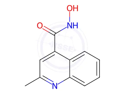 Chemical structure of N-hydroxy-2-methylquinoline-4-carboxamide