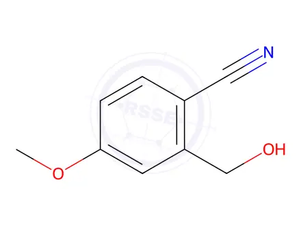 Chemical structure of Benzonitrile, 2-(hydroxymethyl)-4-methoxy-(9CI)