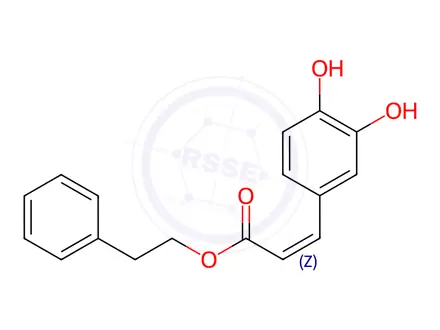 Chemical structure of Caffeic Acid Phenethyl Ester Impurity 2