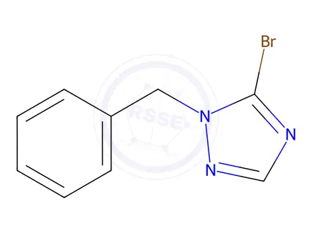 Chemical structure of 1-benzyl-5-bromo-1H-1,2,4-triazole