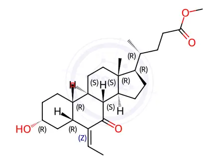 Chemical structure of Obeticholic Acid Impurity 11