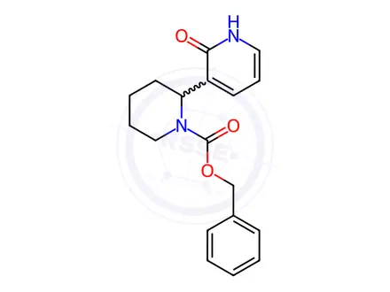 Chemical structure of Benzyl 2-(2-oxo-1,2-dihydropyridin-3-yl)piperidine-1-carboxylate