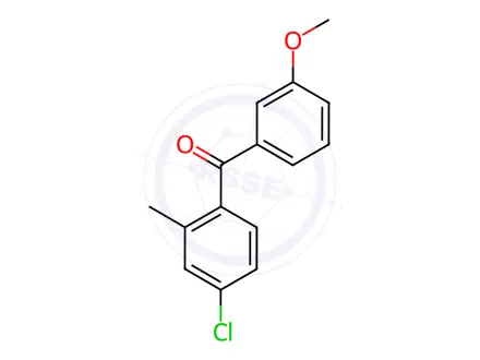 Chemical structure of (4-Chloro-2-methylphenyl)(3-methoxyphenyl)methanone