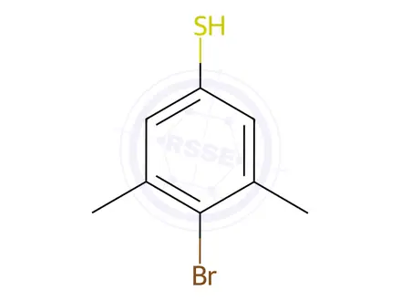 Chemical structure of Benzenethiol, 4-bromo-3,5-dimethyl-