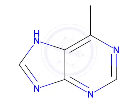 Chemical structure of 6-Methylpurine