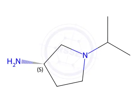 Chemical structure of (3S)-1-(Propan-2-yl)pyrrolidin-3-amine dihydrochloride
